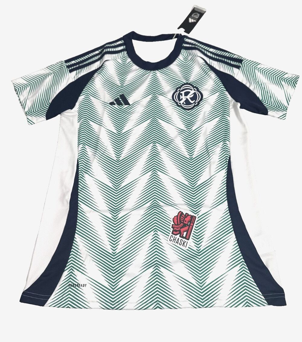 Adidas New England Revolution 25 Pine Tree MLS Soccer Jersey Kids Large IV9867